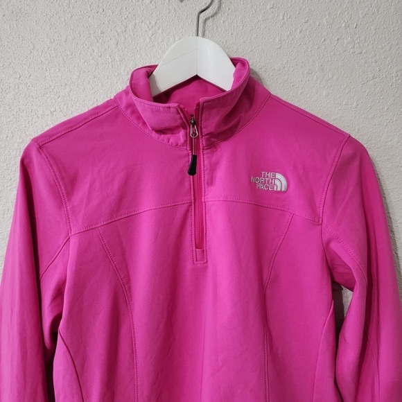 The North Face Soft Shell Quarter Zip Jacket Womens Size S Pink Lightweight - Picture 4 of 13